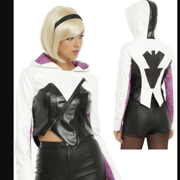 Spider-Gwen Women Of Marvel Jacket Spiderman Her Universe Costume - Picture 1 of 14